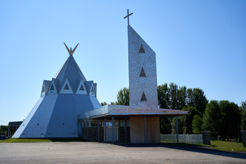 Été,Saison,Baie-des-Chaleurs,Région,MRC Avignon,Gesgapegiag,Église,Culte,Jour,Temps